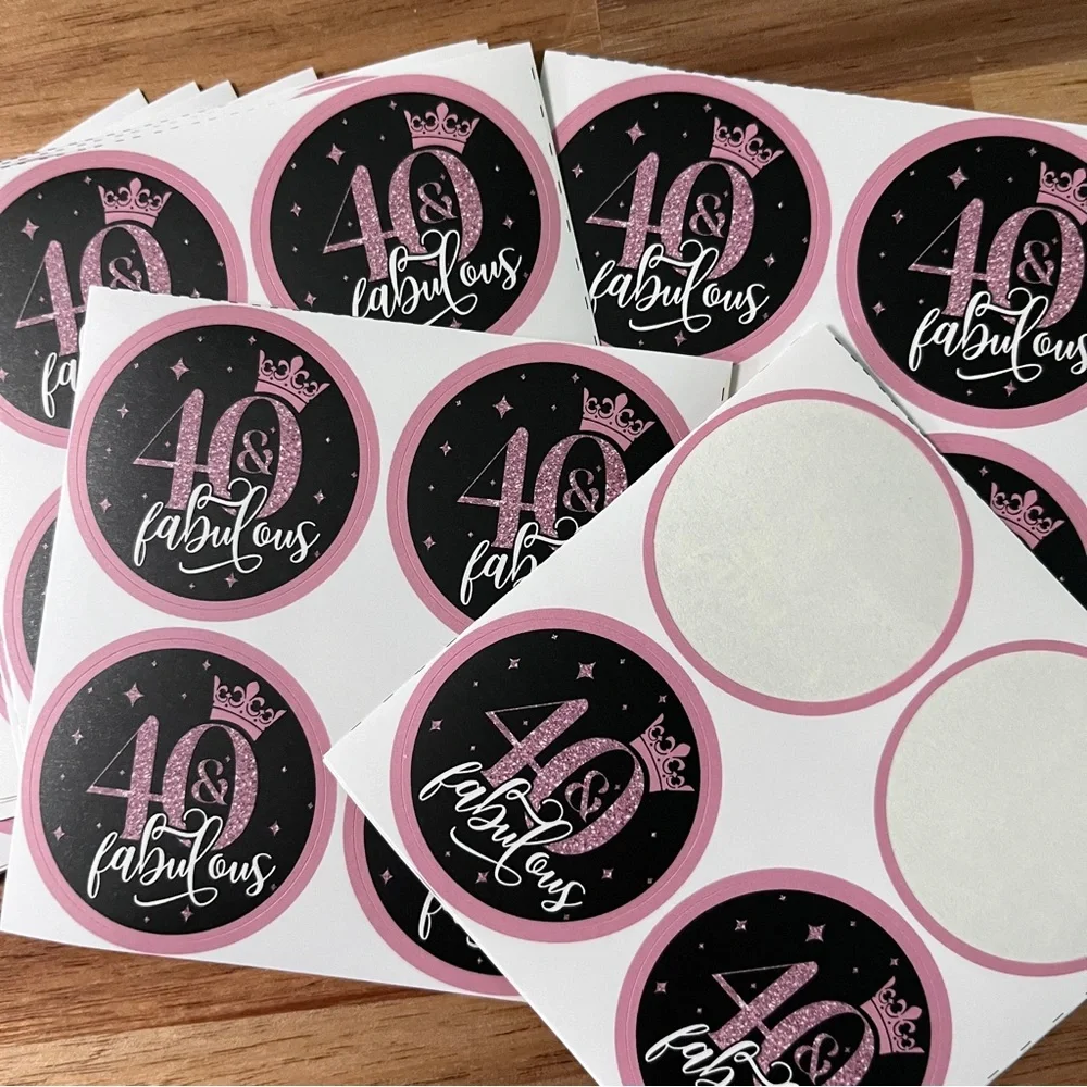 40 & Fabulous Stickers (set of 58) - Picture 2 of 3